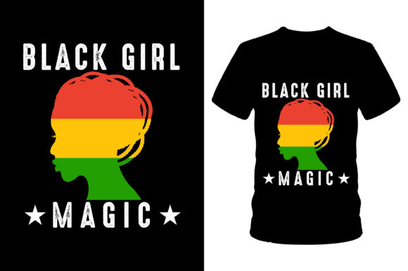 Download Black Girl Magic Illustration Tshirt - Premium Resources